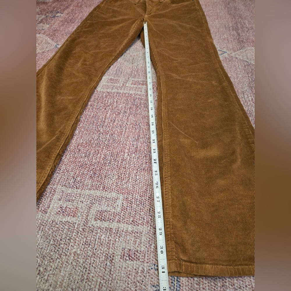 Rag and Bone camel corduroy size 27 long boot cut like new - Picture 8 of 9